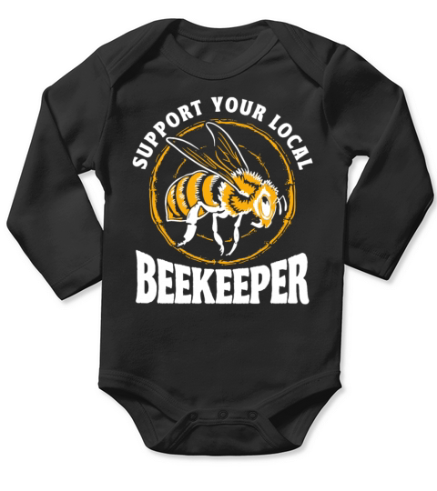 Beekeeping Apiculturist Bee Support Beekeeper Long Sleeve Baby One-Piece