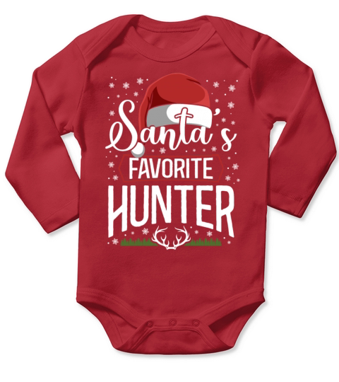 Buck Deer Hunting Hunter Christmas Long Sleeve Baby One-Piece
