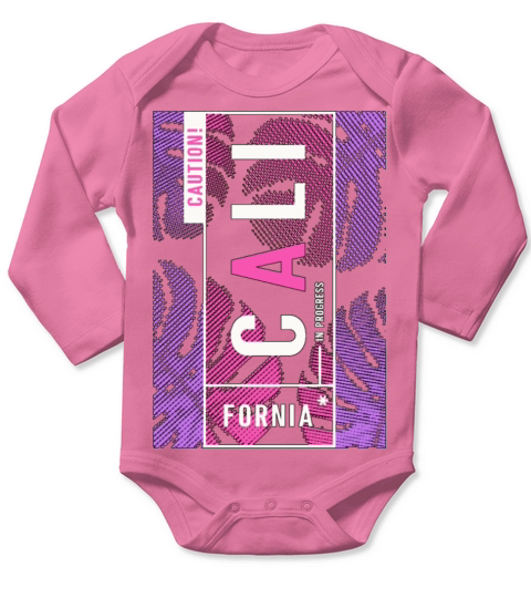 California State Souvenir The Golden State Long Sleeve Baby One-Piece