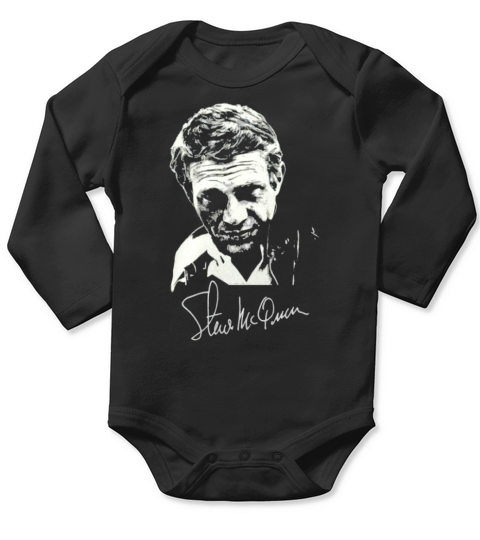 Classic Steve Mcqueen Portrait Mens Casual Long Sleeve Baby One-Piece