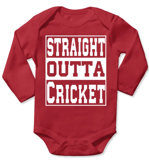 Cricket Saying Funny Long Sleeve Baby One-Piece