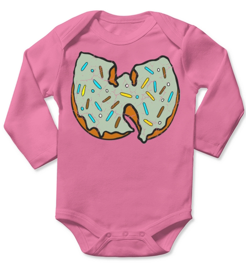donut wutang mint Long Sleeve Baby One-Piece