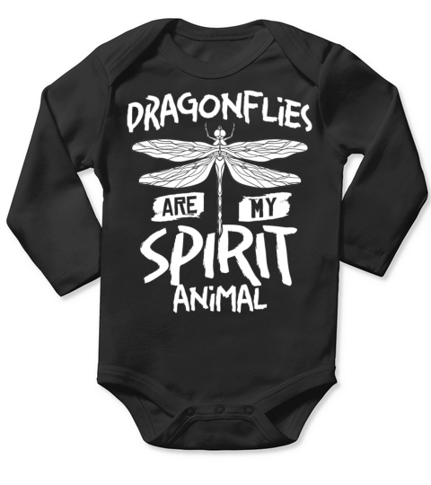 Dragonflies Flying Insect Quotes Entomologist Long Sleeve Baby One-Piece