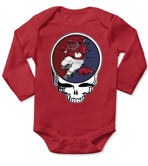 GratefulDead Tshirt Arkansas Razorbacks Long Sleeve Baby One-Piece