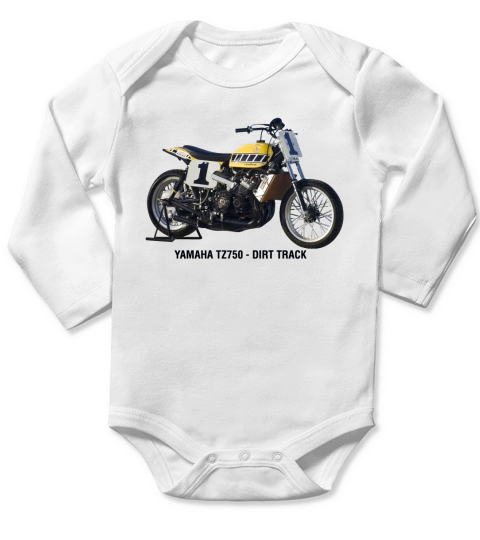 Kenny Roberts - TZ750 Dirt Track Long Sleeve Baby One-Piece