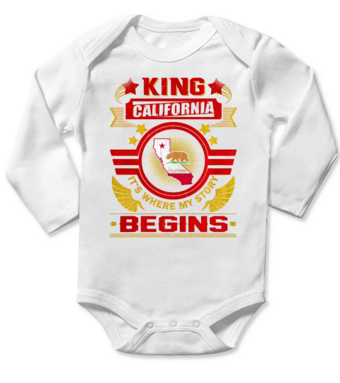 King California Long Sleeve Baby One-Piece