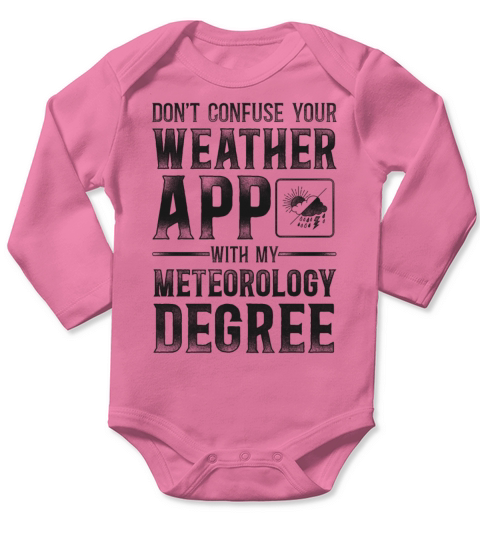 Meteorologist Weather Forecast Long Sleeve Baby One-Piece