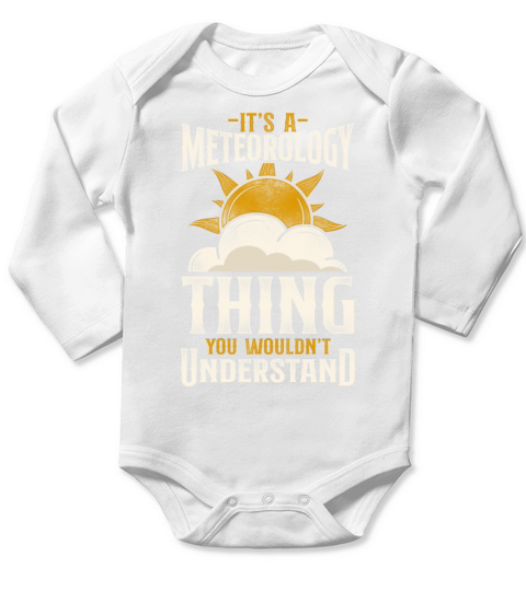 Meteorologist Weather Forecast Long Sleeve Baby One-Piece