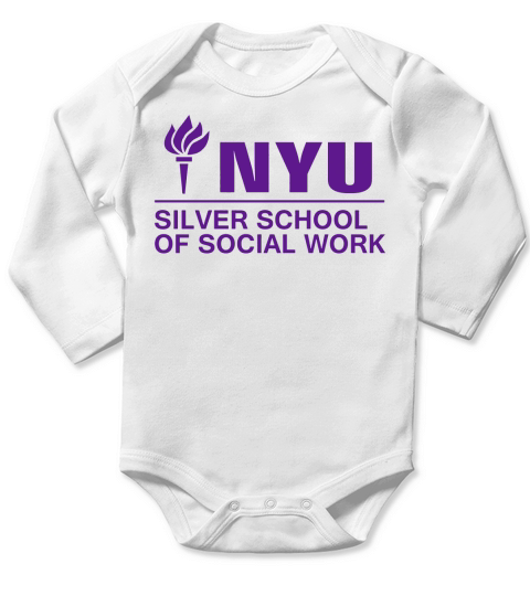 New York University School of Social Work. Long Sleeve Baby One-Piece