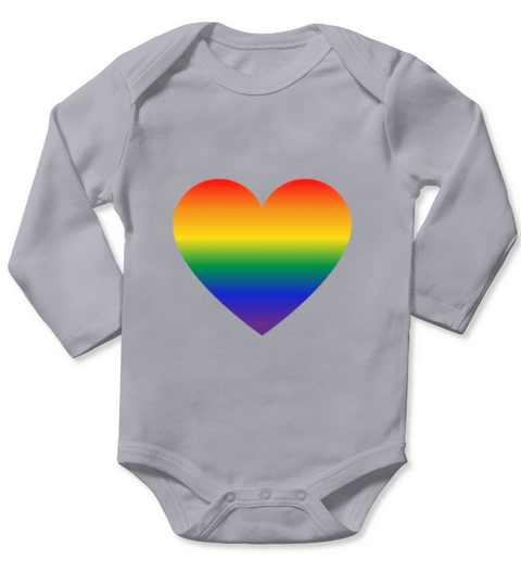 Pride Month - LGBTQ - Rainbow Flag Long Sleeve Baby One-Piece