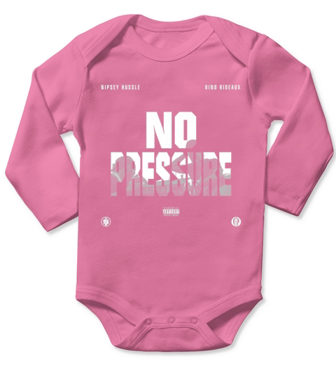 Rip Nipsey Hussle Crenshaw No Pressure Bino Rideaux - Unisex Long Sleeve Long Sleeve Baby One-Piece