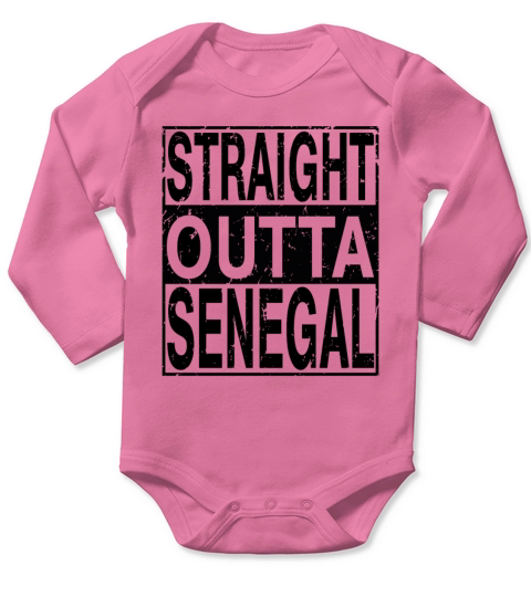 Senegal Straight Outta Senegal Long Sleeve Baby One-Piece