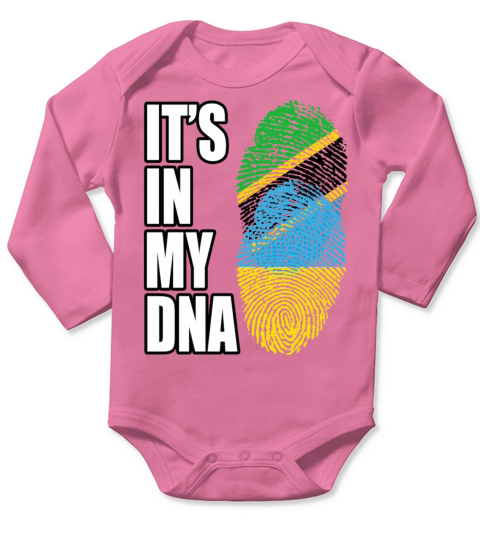 Tanzanian And Ukrainian Vintage Heritage DNA Flag Long Sleeve Baby One-Piece