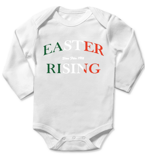 Vintage Easter Rising Sinn Fein T Shirt Long Sleeve Baby One-Piece