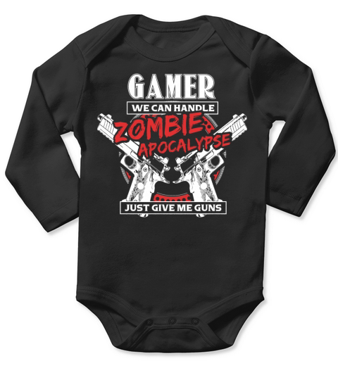 Zombie Apocalypse Zombies Epidemic Gift Idea Long Sleeve Baby One-Piece