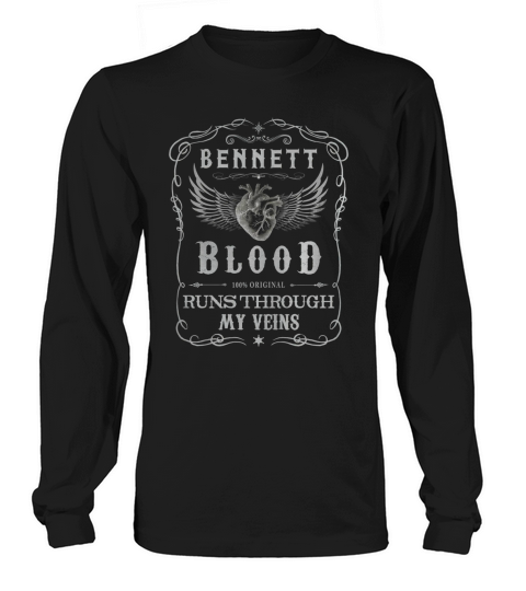 BENNETT BLOOD runs through my veins Long sleeved Unisex