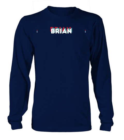 Brian Name - Funny Name Brian 80s theme Long sleeved Unisex