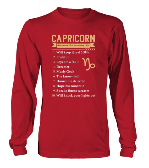 CAPRICORN Long sleeved Unisex