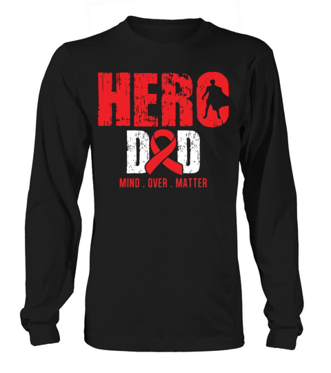 Hero Dad-Sickle Cell Anemia Awareness Ribbon Shirt Long sleeved Unisex