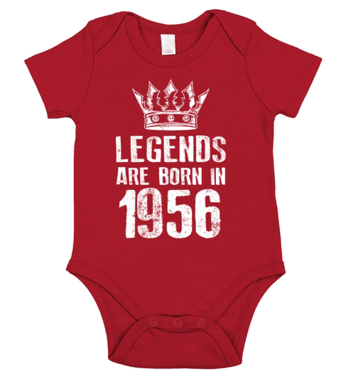 1956 legends born in Short Sleeve Baby One-Piece