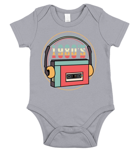 1980S Grandpa Or Grandma Gift Short Sleeve Baby One-Piece