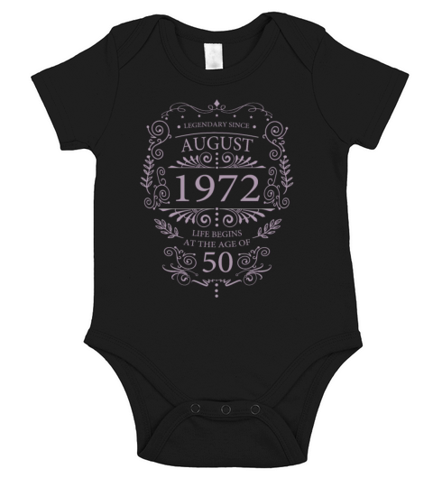 60th Birthday Gift Ideas Born in 1972 Sayings Short Sleeve Baby One-Piece
