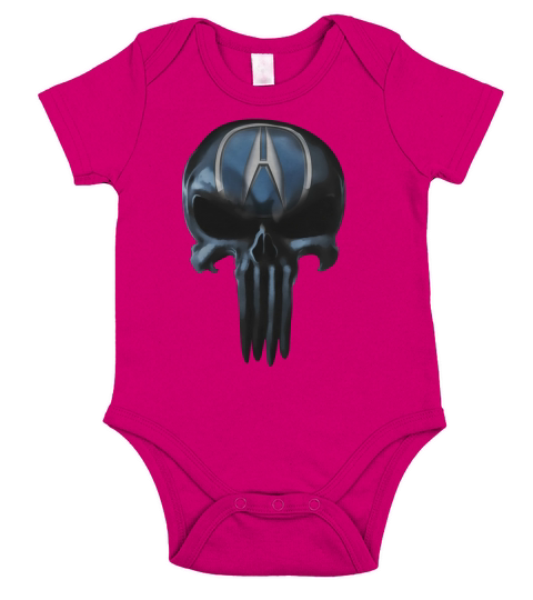 Acura Skull V1 T-shirt, Acura Skull V1 Hoodies Short Sleeve Baby One-Piece