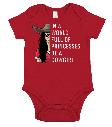 Be a Cowgirl Cowman Gift Short Sleeve Baby One-Piece