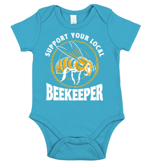Beekeeping Apiculturist Bee Support Beekeeper Short Sleeve Baby One-Piece