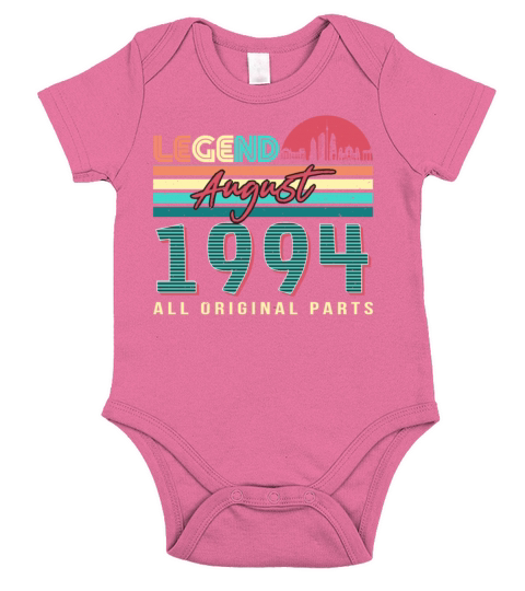 Birth Month August 1994 Short Sleeve Baby One-Piece