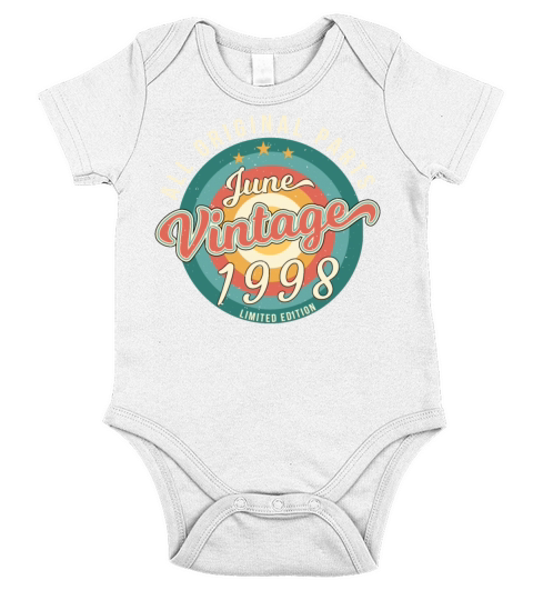 Birth Month June 1998 Short Sleeve Baby One-Piece