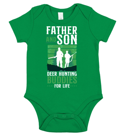 Buck Deer Hunting Hunter Father Short Sleeve Baby One-Piece