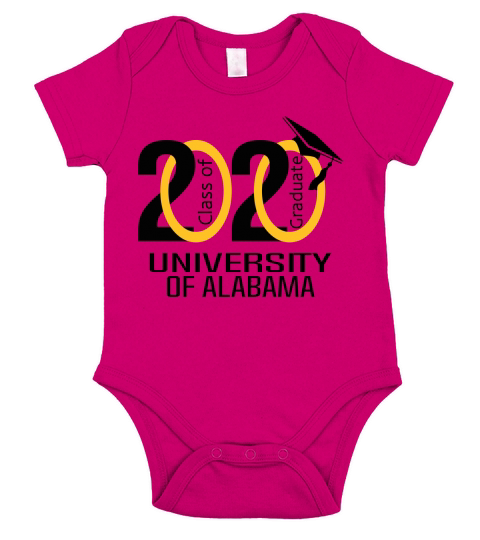 Class Of 2020 Graduation University Of Alabama Short Sleeve Baby One-Piece