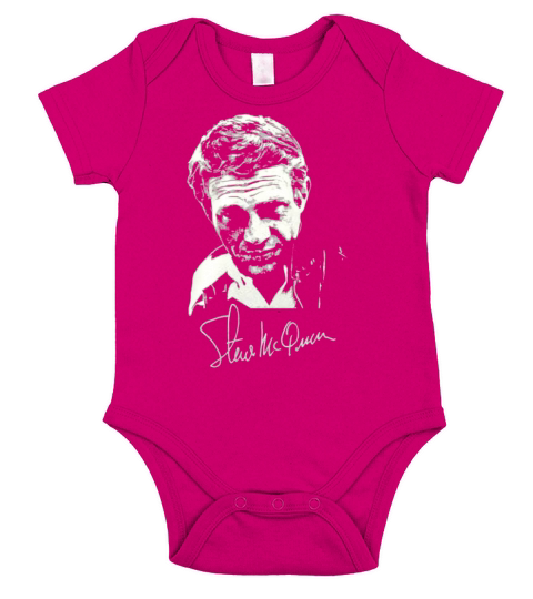 Classic Steve Mcqueen Portrait Mens Casual Short Sleeve Baby One-Piece