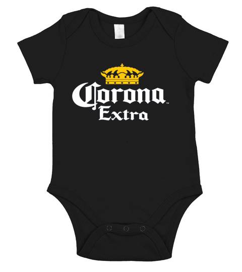 Corona extra Vorderseite Short Sleeve Baby One-Piece