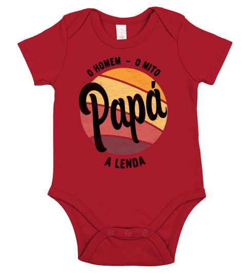 Daddy The Man The Myth The Legend Portuguese Papa Short Sleeve Baby One-Piece