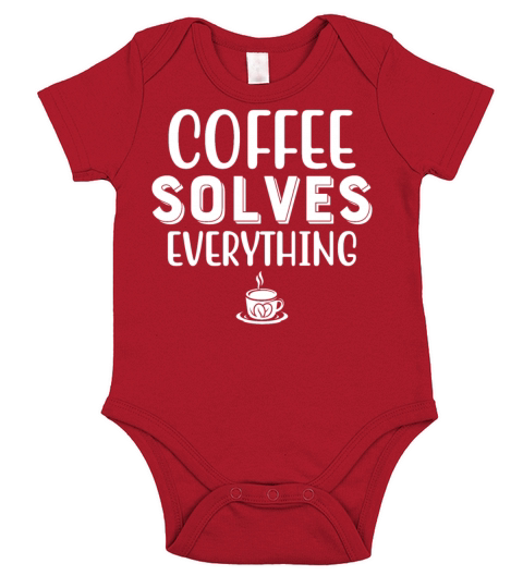 Funny Coffee T Shirt Short Sleeve Baby One-Piece