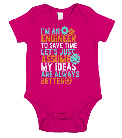 Funny Engineering for Cool Geek Nerd Engineers Short Sleeve Baby One-Piece