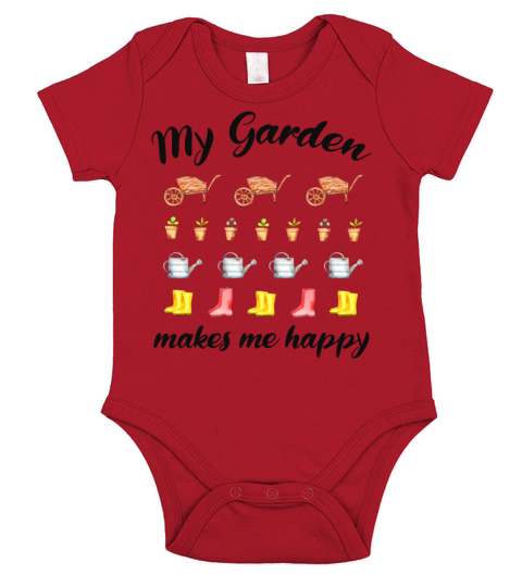 Garden Quote Hobby Gardener Gift Idea Short Sleeve Baby One-Piece