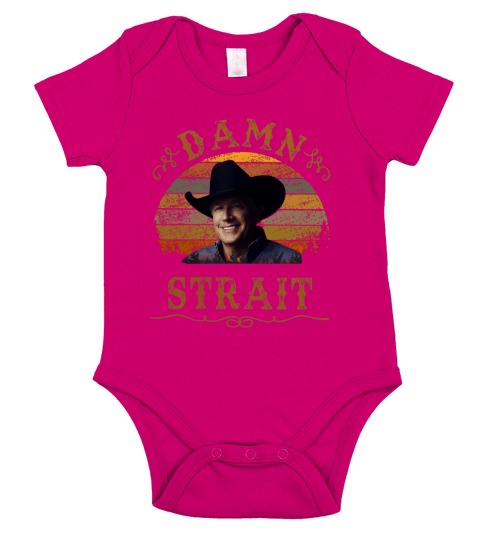 Granger Smith Damn Strait Vintage shirt Short Sleeve Baby One-Piece