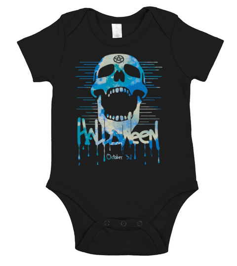 Happy Halloween party time - funny saying Short Sleeve Baby One-Piece