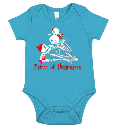 Jack Skellington father of nightmares and babies Short Sleeve Baby One-Piece
