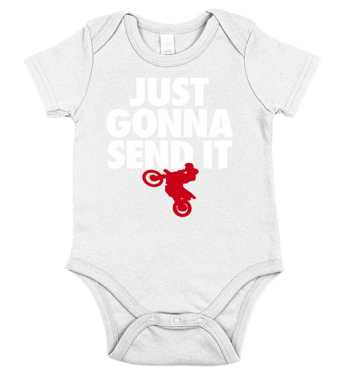 Just gonna send it - Motocross t-shirt - Dirt Bike Gift Short Sleeve Baby One-Piece
