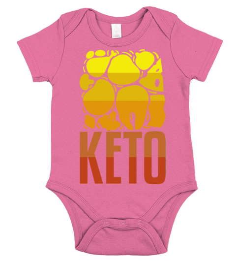 Keto Artwork Vintage Short Sleeve Baby One-Piece
