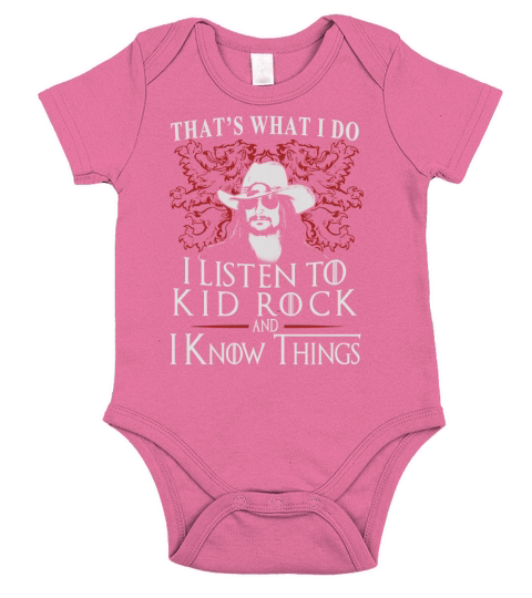 Kid Rock I KNOW THINGS Short Sleeve Baby One-Piece