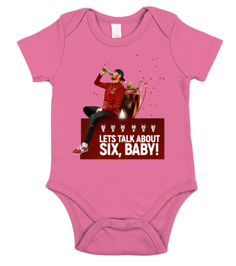 Lets Talk About Six Baby Jurgen Klopp shirt Short Sleeve Baby One-Piece