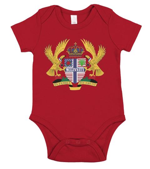 Mcginnity Family Crest For American People - Mcginnity Family T-Shirt, Hoodie, Sweatshirt Short Sleeve Baby One-Piece