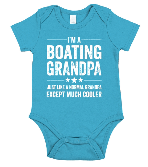 Mens Boating Grandpa Just Like A Normal Funny Boat Captain Shirt Short Sleeve Baby One-Piece