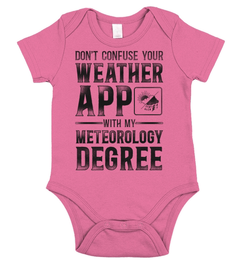 Meteorologist Weather Forecast Short Sleeve Baby One-Piece