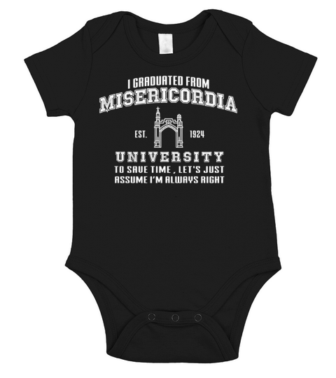 Misericordia University Short Sleeve Baby One-Piece